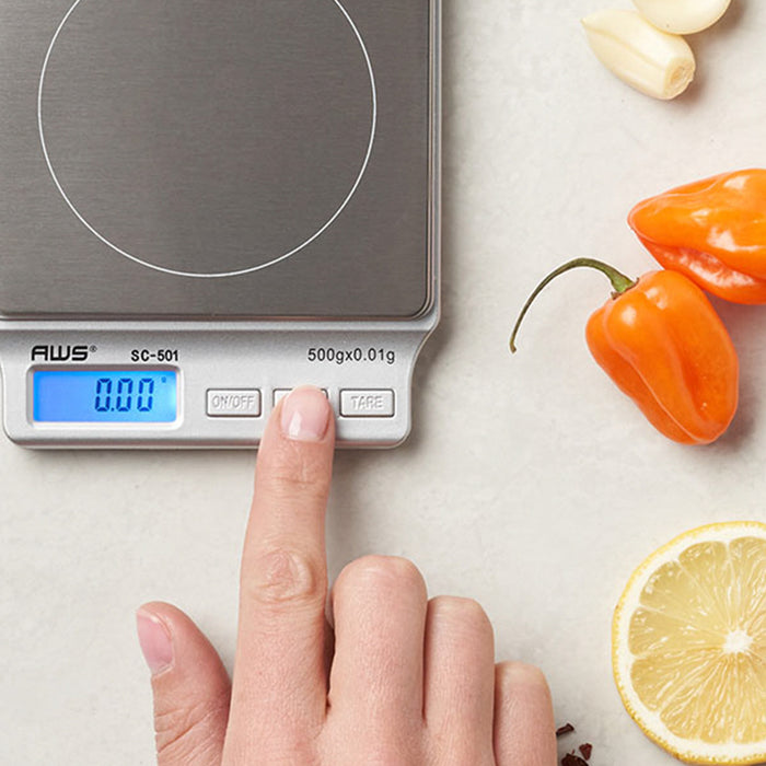 AWS - Large Cover Scale - SC-501 - Precision Digital Pocket Scale 500 X 0.1G