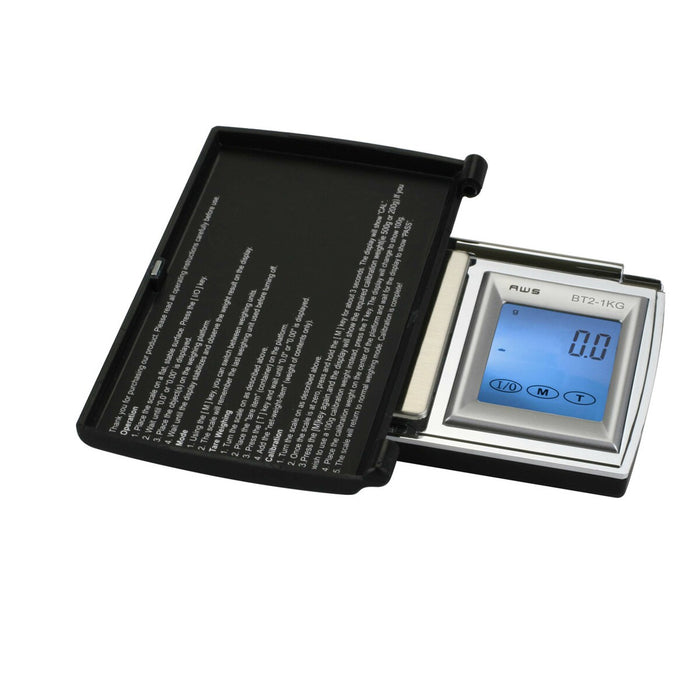 AWS - Rubberized Flip-Cover Pocket Scale - BT2-1KG - 1000 X 0.1G
