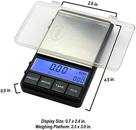 AWS - Dual Display Pocket Scale ACPro-200 - Precision Digital Scale 200 X 0.01G