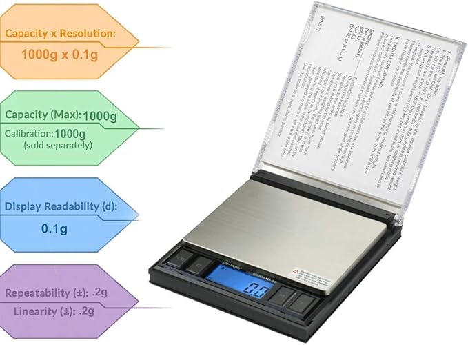 AWS - CD Scale AMW-CD1000 - Compact Digital Scale 1000 X 0.1G