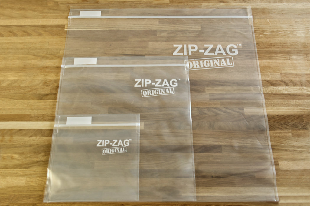 Zip Zag Bag Large Smell Proof Reusable Bag - 1/2 lbs (50 pack)