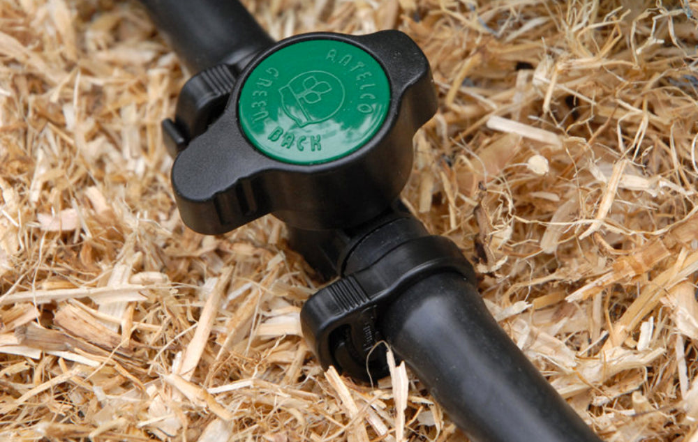 Antelco Green Back Valve 1/2" (13mm) Low-Volume Shut-Off Valve (.520tubing)