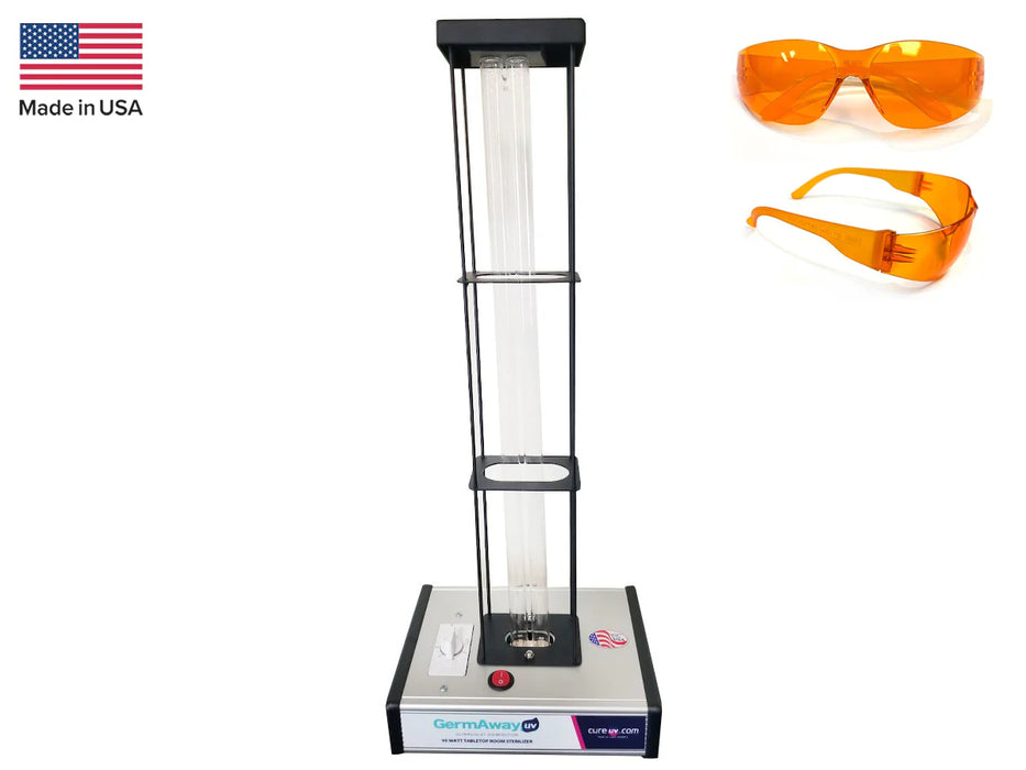 GermAway Deluxe Table-Top GermAwayUV 95 Watt UV-C Surface Sanitizer with Cage