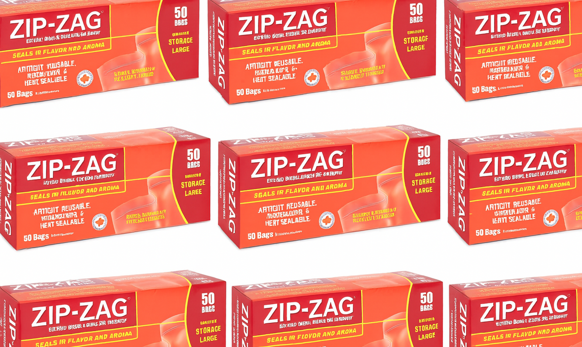 Zip Zag Bag Large Smell Proof Reusable Bag - 1/2 lbs (400 pack) (8x Or