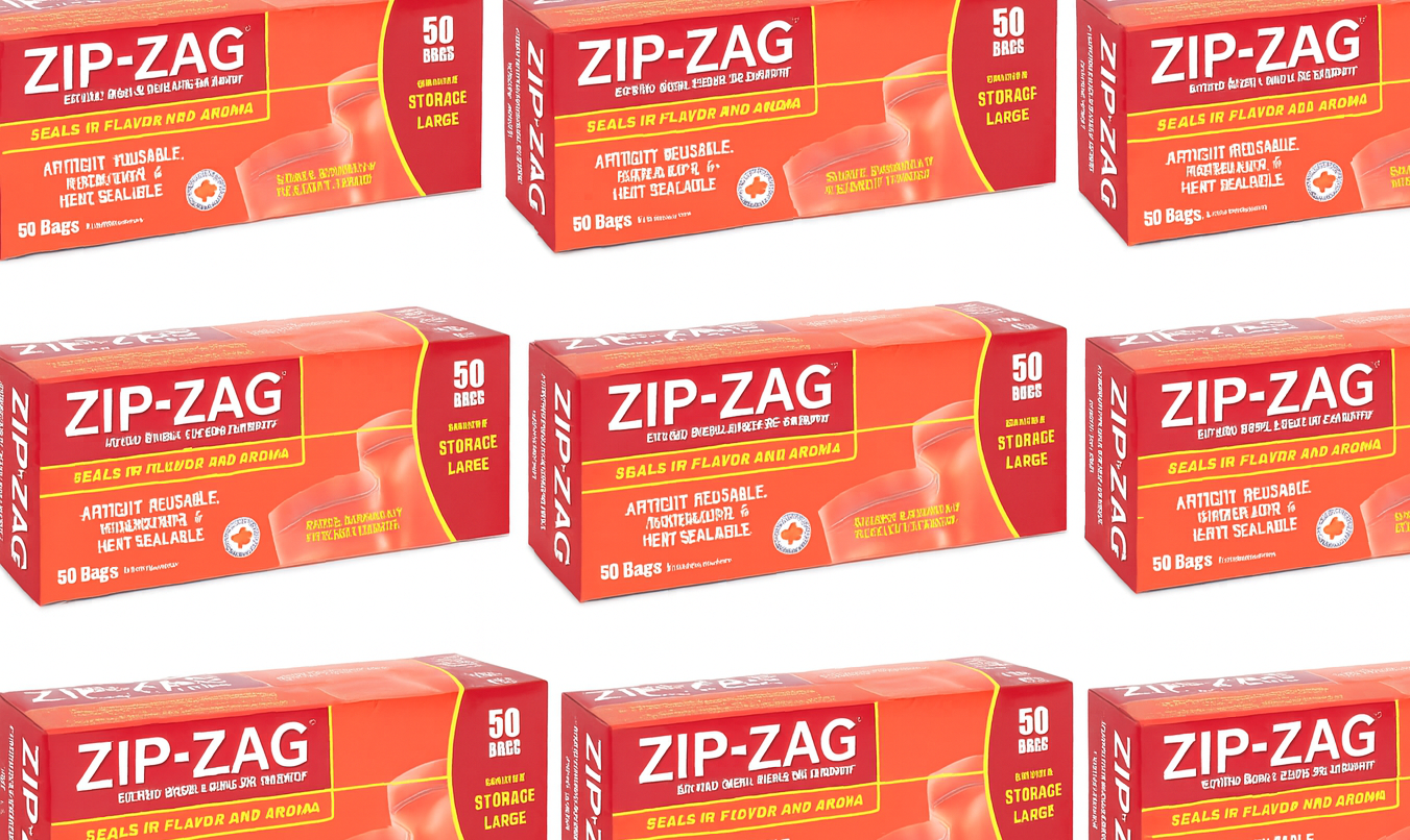 Zip Zag Bag Large Smell Proof Reusable Bag - 1/2 lbs (400 pack) (8x Orange Box) - CLEARANCE SALE