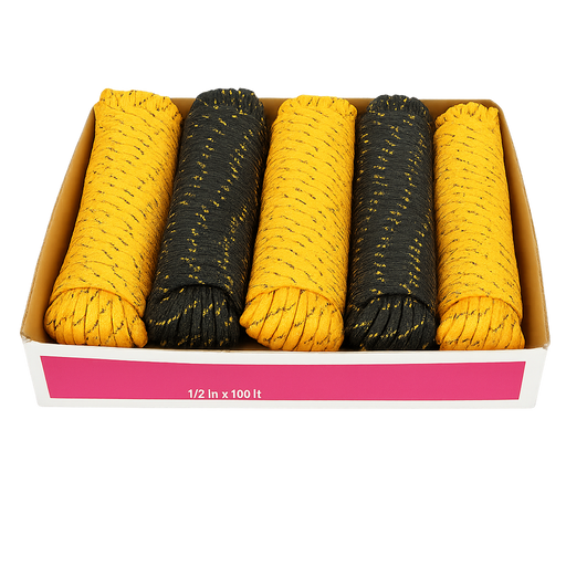 EVERBILT Heavy Duty Diamond Braid Polypropylene Rope 1/2 inch 100 ft (8-PACK) - CLEARANCE SALE