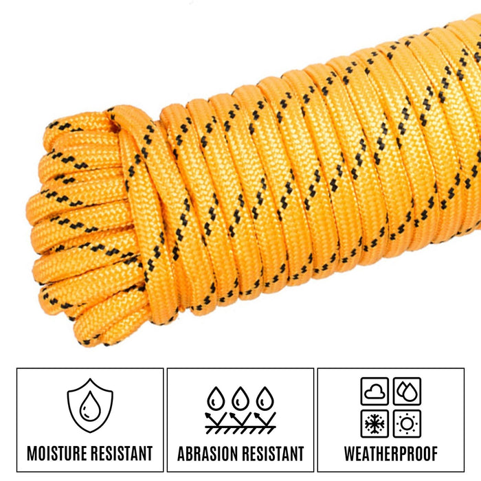 EVERBILT Heavy Duty Diamond Braid Polypropylene Rope 1/2 inch 100 ft (8-PACK) - CLEARANCE SALE