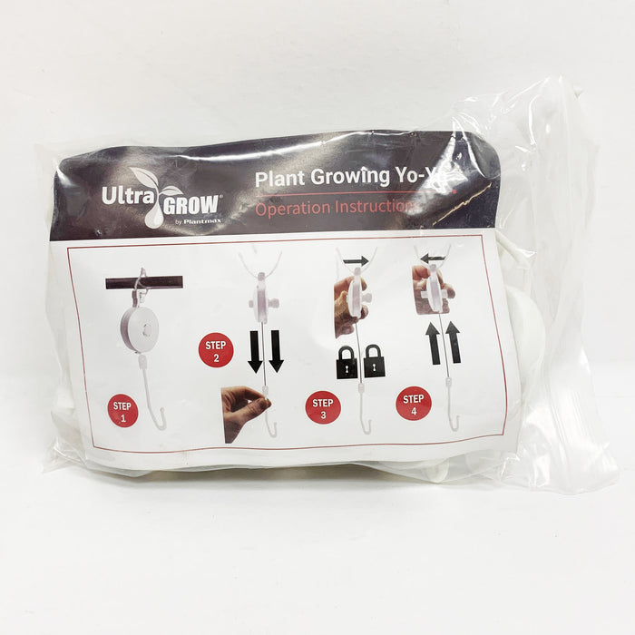 UltraGrow Retractable Plant YoYo - Grow Hanger (10-Pack)