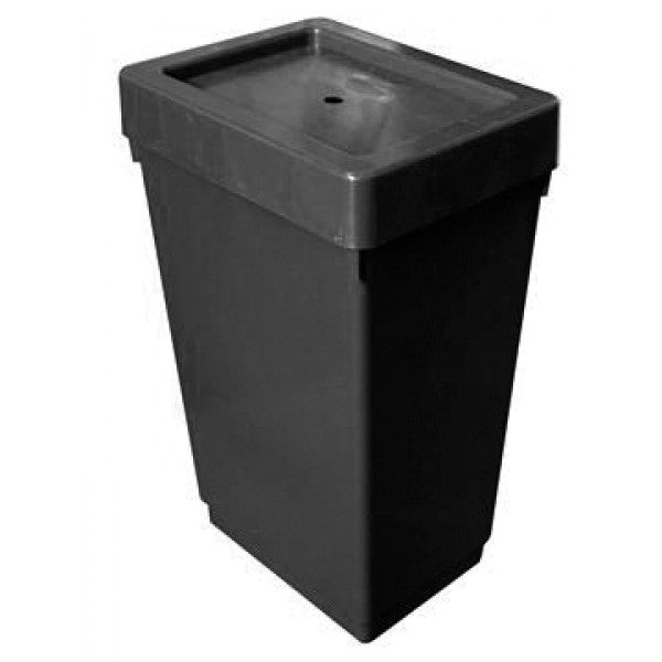 12.4 gal Tank Black Drilled with Grommet and Lid