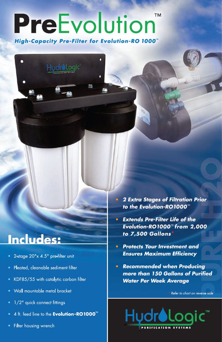 Hydrologic PreEvolution Pre-Filter for Evolution - High Capacity guide