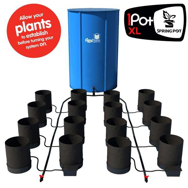 16 gallon plant pot AutoPot Spring Pot 16 System 60 gal Flexi Tank