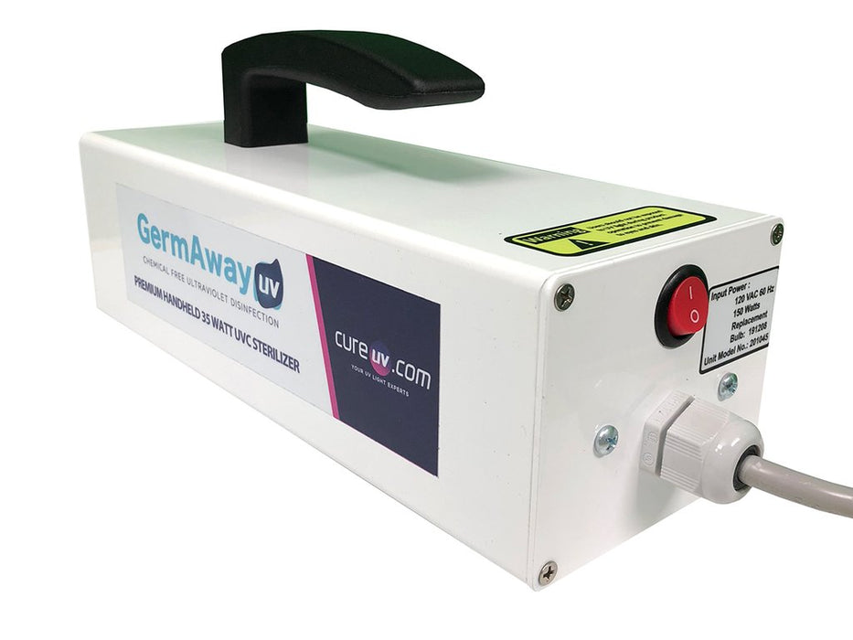 Cure UV Germ Away Premier 35 Watt Handheld UVC Surface Sterilizer