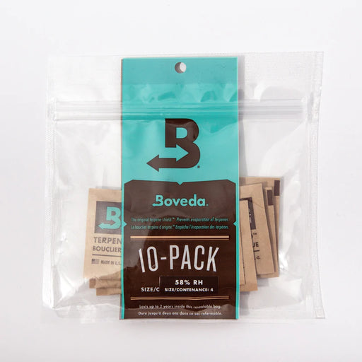 Boveda - Size Four - Two Way Humidity Pack - 62% or 58% Pack of 10 - (1/2oz - 14g)