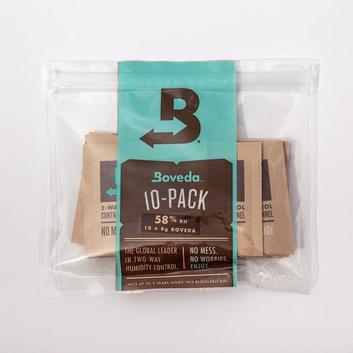 Boveda - Size Eight - Two Way Humidity Pack - 62% or 58% Pack of 10 - (1oz - 28g)