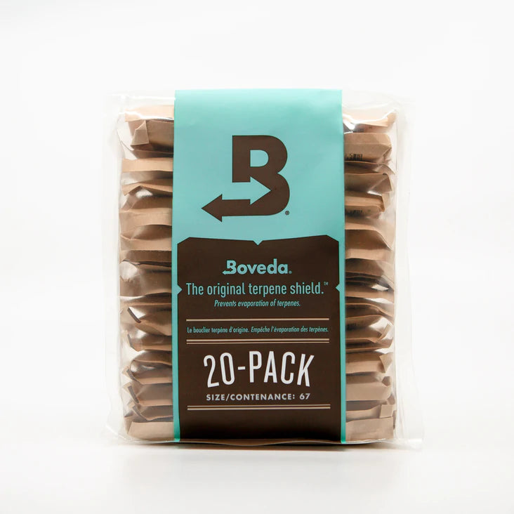 Boveda - Size 67 - Two Way Humidity Pack - 62% or 58% Pack of 20 - (1lb - 450g)