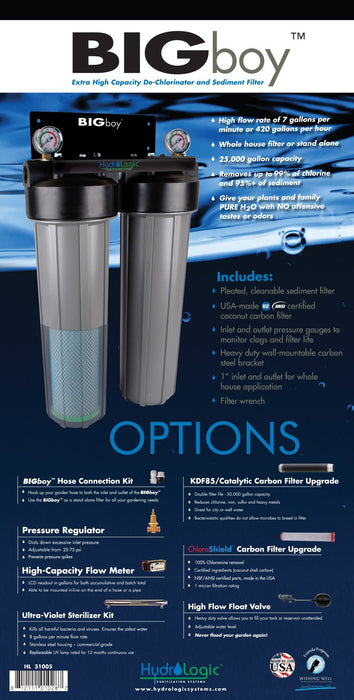 Hydrologic BIGboy Dechlorinator & Sediment Filter