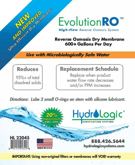 Evolution-RO Replacement Membrane guide