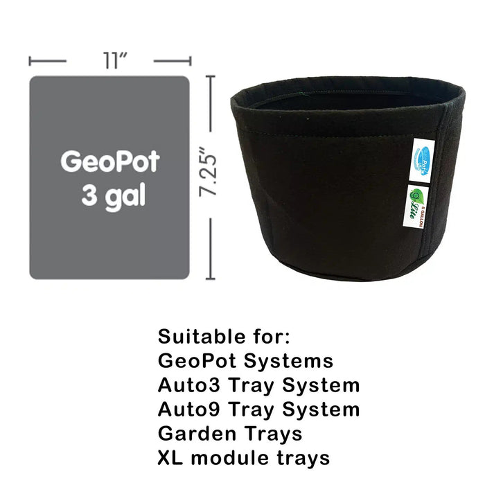AutoPot GeoPot G Lite 3 gal Fabric Pot