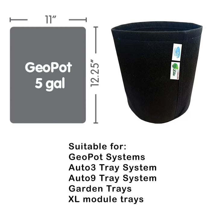 AutoPot XL GeoPot 12Pot System - (3 Gallon or 5 Gallon Pots) with 60 Gallon Flexi Tank