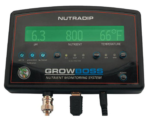 Nutradip Grow Boss 2.0 - pH, PPM, & Temperature Monitor