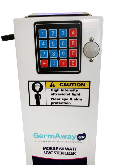 GermAwayUV Mobile UVC Surface Sanitizer with Motion Sensor Shutoff