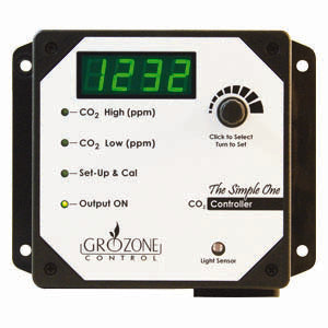 Grozone SCO2- Single Output 0-5000 PPM CO2 Controller