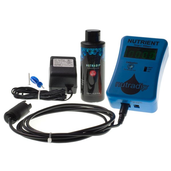 Nutradip Portable Nutrient (ppm) Meter with Probe and Solution