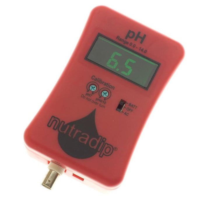 Nutradip Portable pH Meter with Probe and Solution - SALE