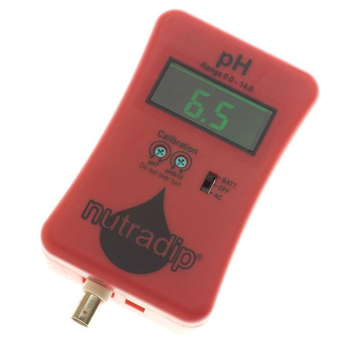 Nutradip Portable pH Meter with Probe and Solution