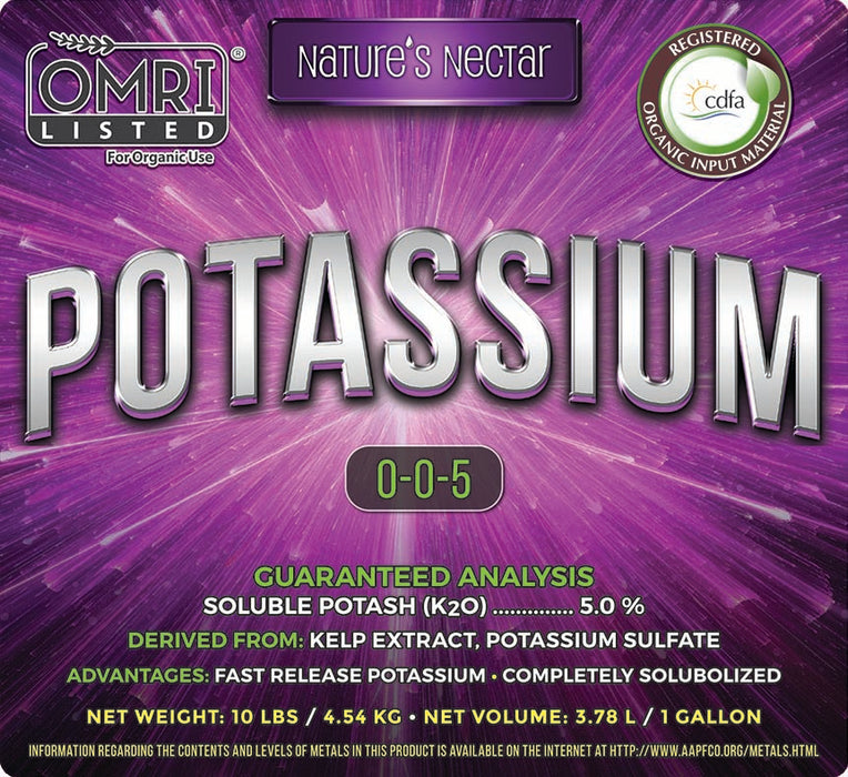 Nature's Nectar Potassium 0-0-5