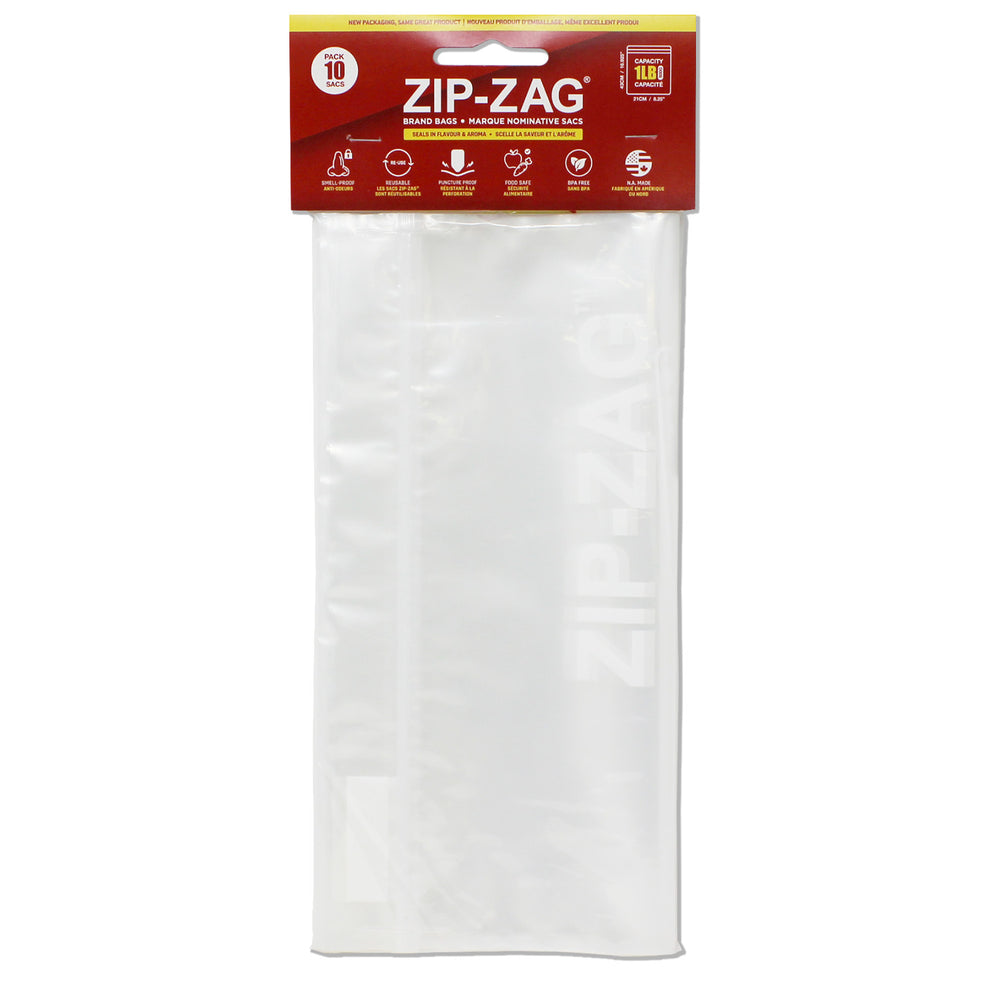 Zip Zag Bag Smell Proof Reusable Bag - 1 lbs (10 pack)